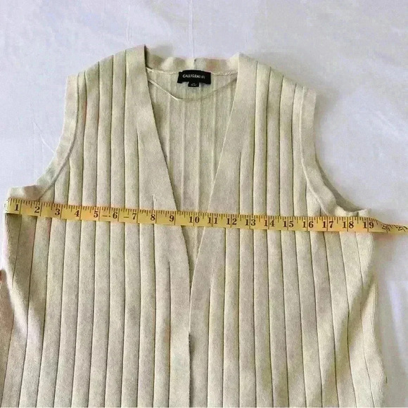 NEW! Calligraphie Women’s Open Front Longline Vest. Size Medium. - Picture 9 of 10